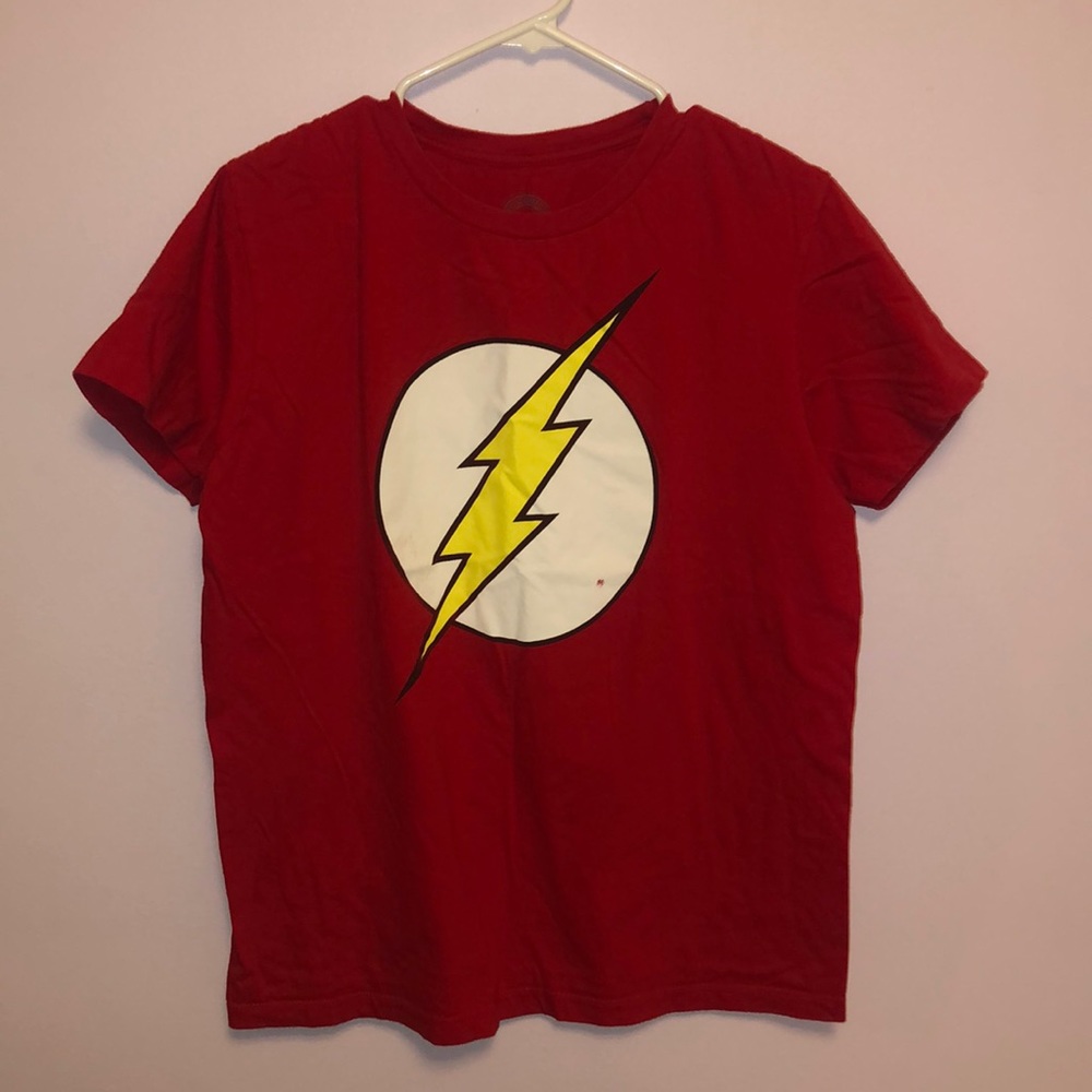 Short-sleeve red Flash tv show shirt